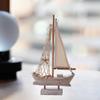 Miniature Sailing Boat Sailboat Model Home Decor Mediterranean Mini Wood for