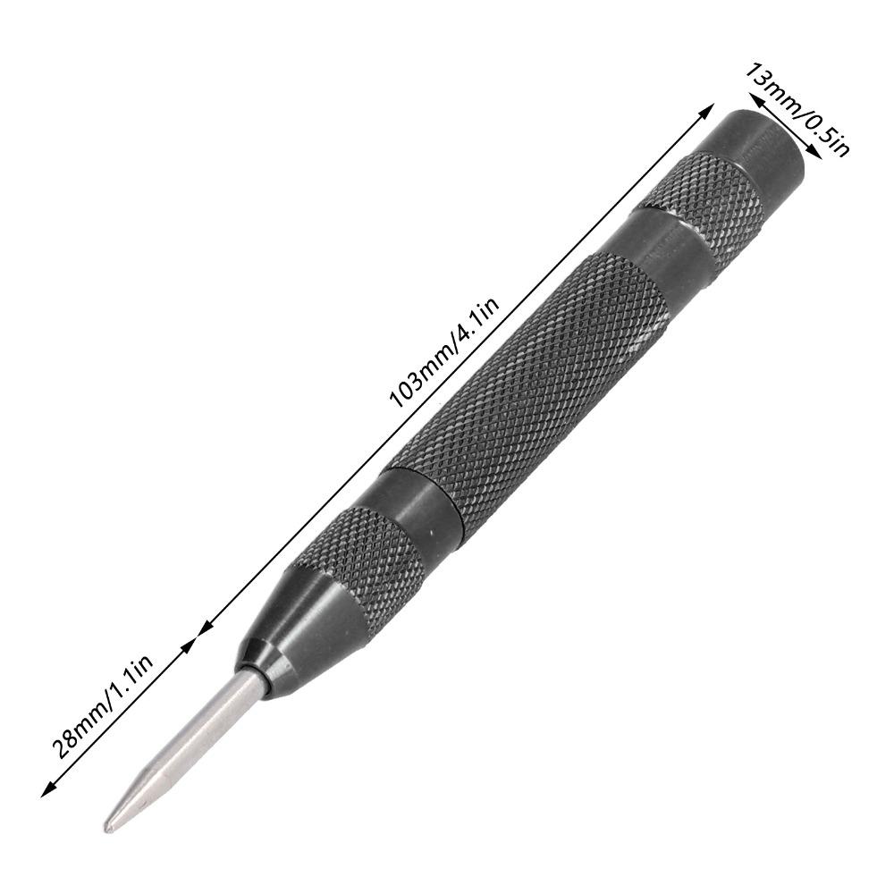 HSS Tip Center Hole Punch Adjustable Force Metal Center Punch Center Punch Tool For Glass