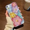 Прозрачный чехол для телефона с рисунком маслом «Цветок розы» для Apple iphone 13 Pro Max 11 12 X XR 7 8 Plus, противоударный, лавандовый