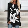 Floral T Shirts Graphic 3d Print Long Sleeve T-shirt Women Fashion T-shirt Long Tshirt Women Tops Long Sleeve Tunics Flower Tops