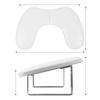 Portable Foldable U-Shaped PU Leather Nail Art Hand Rest with Butterfly Slope Design
