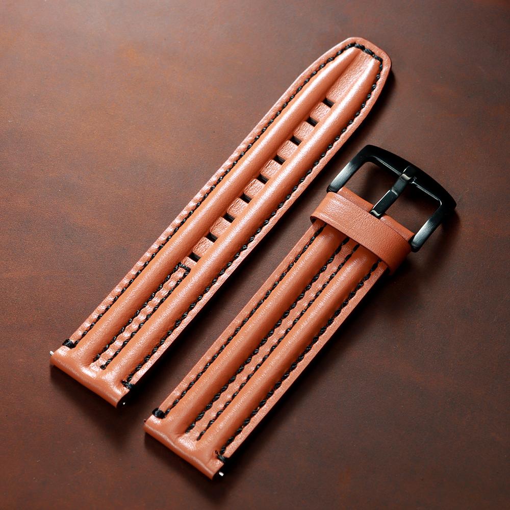 20 мм 22 мм 24 мм Ретро Натуральная Коровья Кожа Ремешки для Часов для Seiko Кожаный Прочный Двойной Костяной Ремешок для Omega Мужские Женские Аксессуары