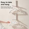 Portable Clothes Rack Hanger Organizer Strong Load-bearing Smooth Edge Foldable Design Space-Saving Closet Garment Hanger Hat Holder