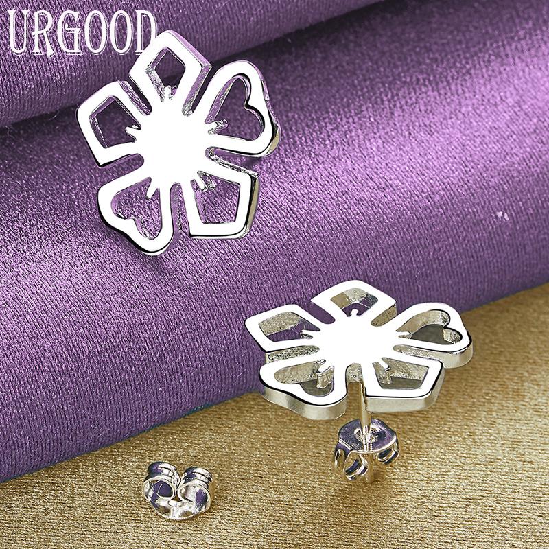 Серьги-цветы из стерлингового серебра 925 пробы, Свадебные украшения-шармы