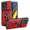 For POCO X6 Pro 5G Case Armor Slide Camera Protection Kickstand Phone Cover for Xiaomi POCO X6 Pro Capa Shockproof Funda