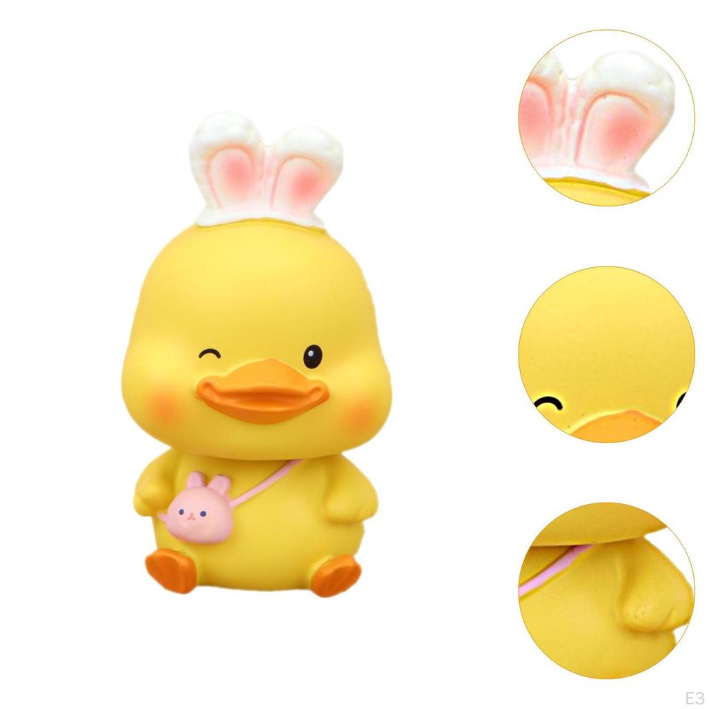 Качающаяся голова автомобиля украшения ремесла утка статуя для дома спальни офиса