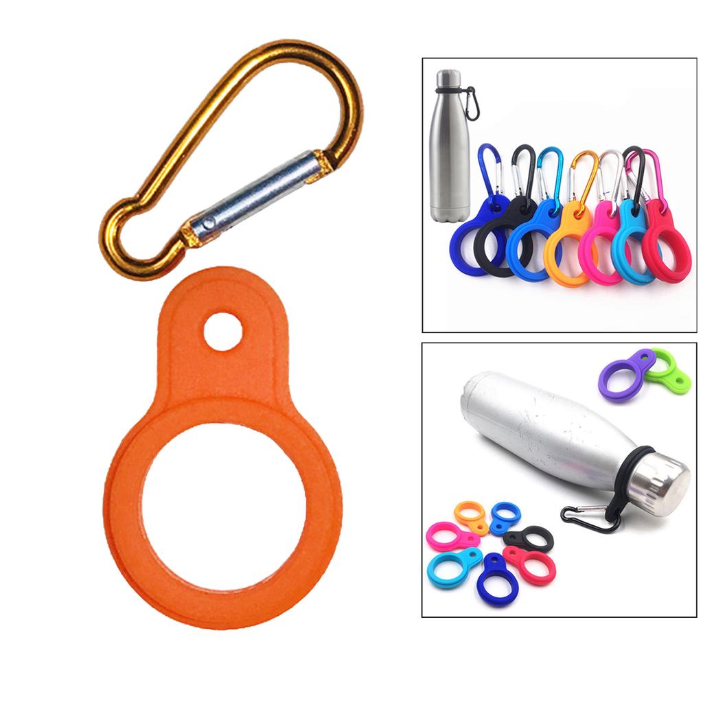 Пряжка для бутылки с водой, карабин, зажим, держатель для напитков, крючок, черный