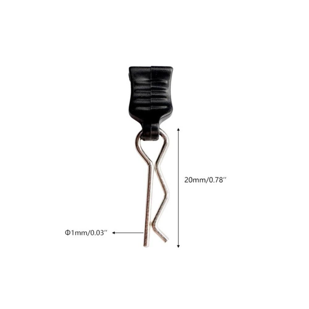 12pcs Pin with Tab Car Body Shell Clip R-type Fixed Clips Pin Durable RC Cars Parts Model Assembly