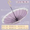 MasterUmbrella Rain Long 16 Rib И солнечный, и дождливый, легкий и жаркий, фиолетовый, высокопрочный стеклянный зонт Typhoon, автоматически защищающий от дождей,