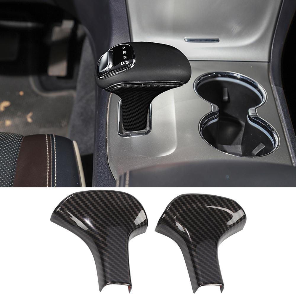 Автомобильная ручка переключения передач, рычаг переключения передач, декоративная накладка для Jeep Grand Cherokee 2014 2015, аксессуары для интерьера ABS Carbon