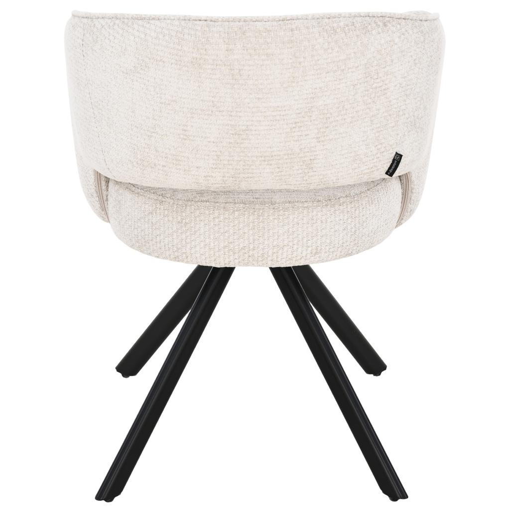 MIREA upholstered chair, beige fabric
