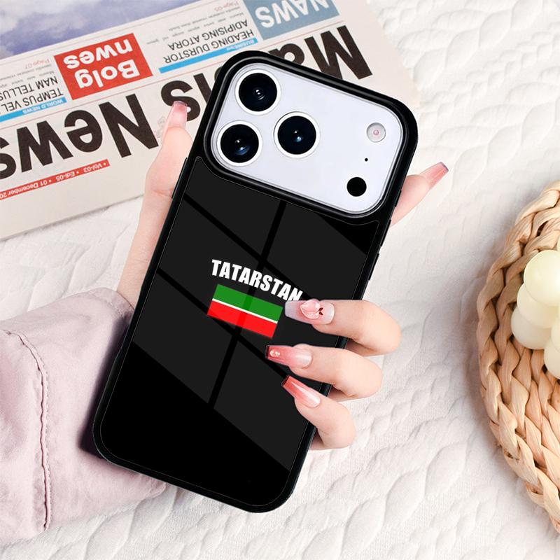 Чехол для телефона с флагом Татарстана для iPhone 17 16e 15 14 13 12 11 Pro Max Air Mini Мягкий защитный чехол