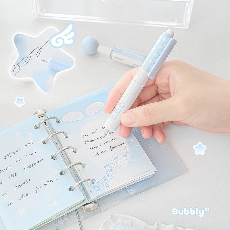 Мягкий набор RosyPosy BUBBLY, набор коротких ручек, портативный декомпрессионный набор ручек, нейтральные ручки 0.5, черные