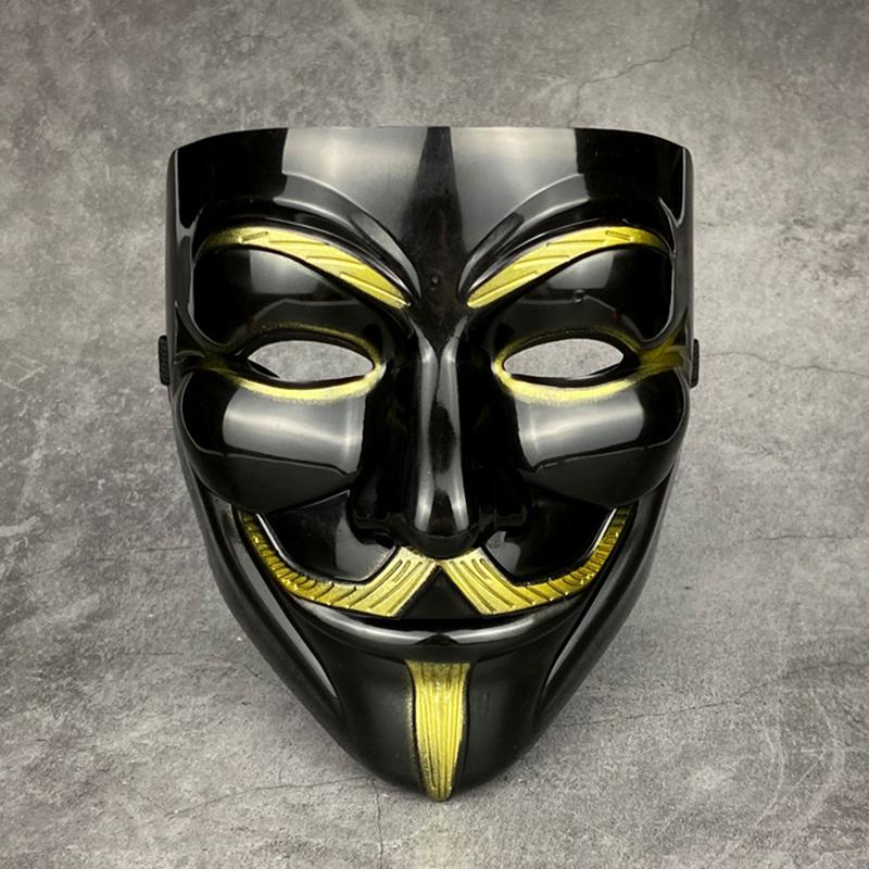 Маска V For Vendetta на Хэллоуин, страшные принадлежности для вечеринок, аксессуары для косплея