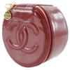 Chanel Косметичка COCO Mark Футляр для украшений Красная эмаль Женская Б/у