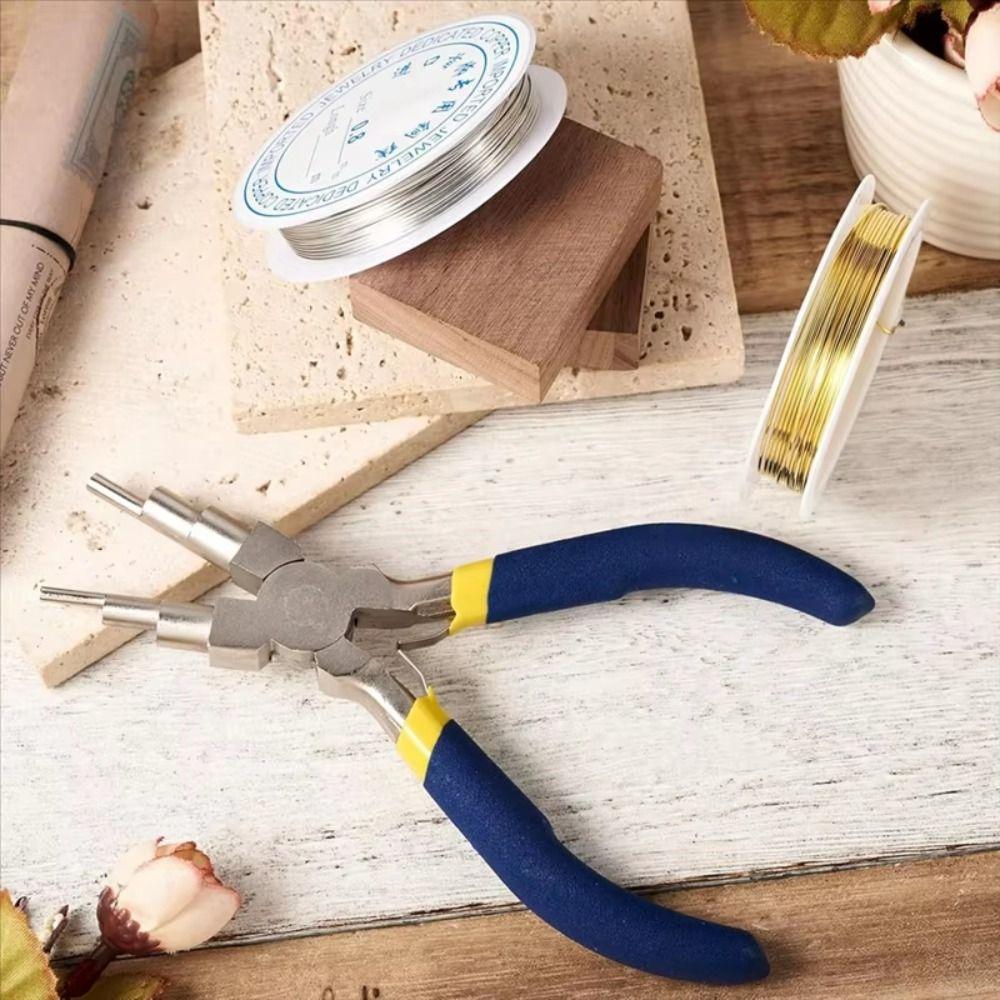 Coil Winding Tool Jewelry Pliers Multifunctional Round-nosed Pliers Six-section Pliers Jewelry