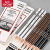 Набор пигментных карандашей Neoni White Charcoal для начинающих - Черный и Коричневый.