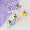 Crocheted Colored Flowers For Mobile Phone Bags Keys Anti-lost Lanyard DIY Wrist Strap Gift Accessories