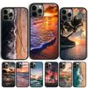 Летний закат на пляже, море, чехол для телефона для iPhone 17 Air 14 15 16 13 12, чехол для Apple 14 15 16 Pro Max Plus