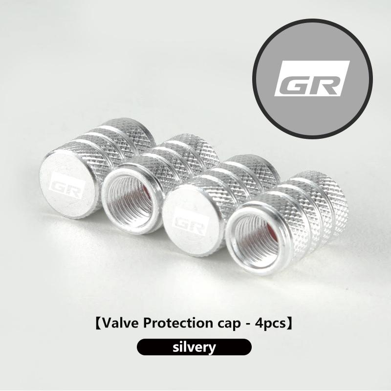 4PCS Car Wheel Tire Valve Cap Cover Airdust Waterproof For Toyota Crown Land Cruiser RAV4 Camry Yaris Corolla Prius RT2