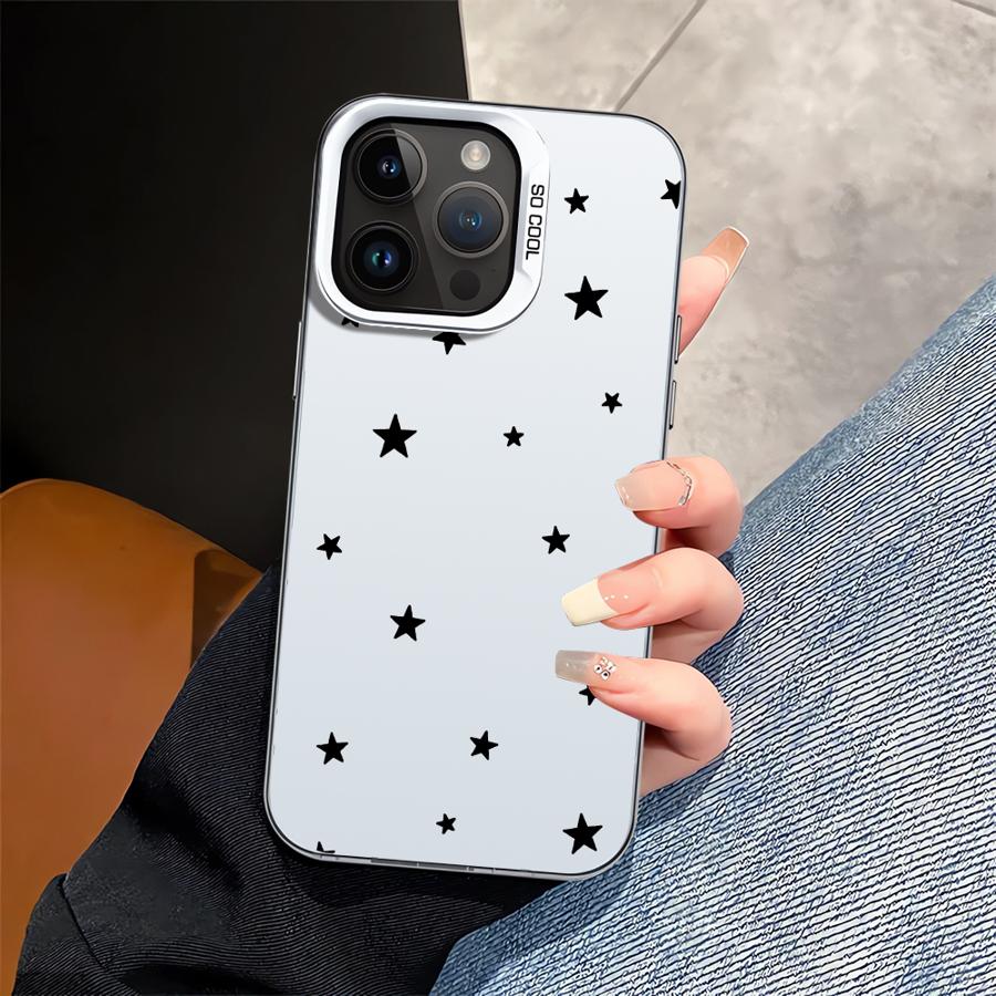 Чехол для телефона для iPhone 17 Pro Max 14 Plus 11 13 Air 12 Pro 16 15 Милый Простой Звезды
