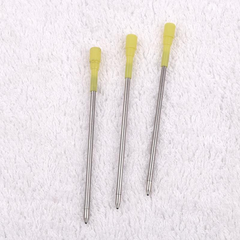 20pcs/lot Metal Crystal Pen Refill Diamond Ballpoint Pen Refill Student Pen Rod Cartridge Core Ink Recharge Black Blue Ink 8.2cm