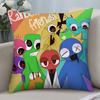 Игровой R-Rainbow Friends Наволочка Короткий Плюш Чехлы для Подушек Декоративный Подарок для Дивана Домашний Двусторонний Печать Чехол для Подушки