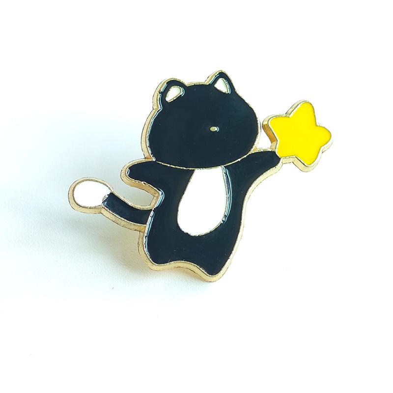 Милая металлическая брошь с мультяшным рисунком - Модный аксессуар