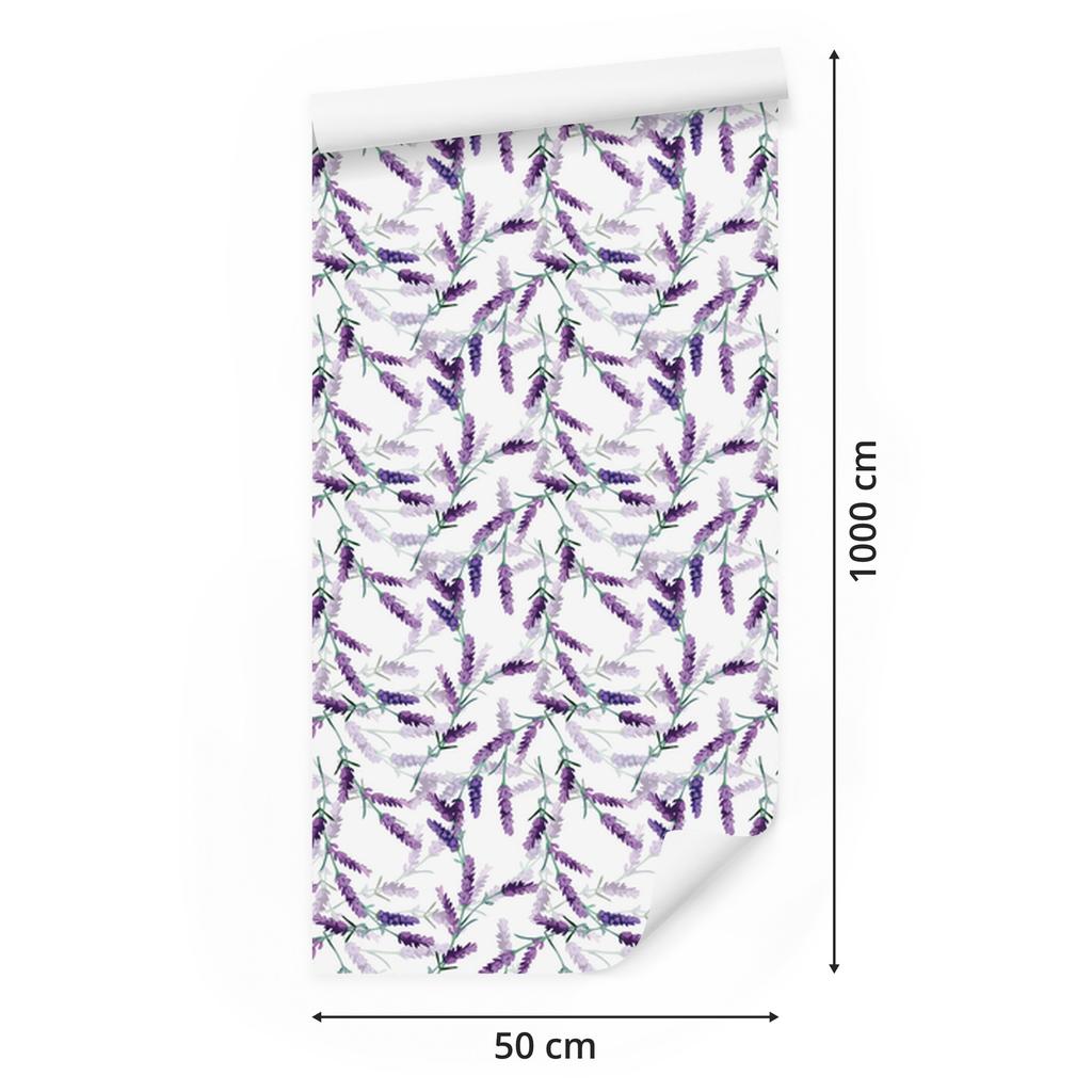 Lavender wallpaper for living room and bedroom 50x1000