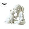 Уникальная фигурка кошки для девочки, 3D-печать и статуэтка, милая с котенком, смола, настольный декор, современное искусство, уютный декор для гостиной, скульптура, орнамент для