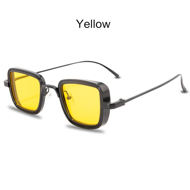 Новые Стимпанк Солнцезащитные Очки Мода Мужские Женские Дизайнерский Бренд Винтажные Квадратные Металлическая Оправа Солнцезащитные Очки Uv400 Очки