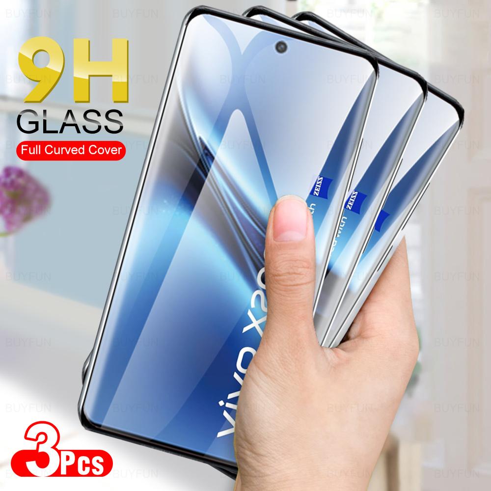 3Pcs 9H Curved Glass Cover For Vivo X200 5G Screen Protector Tempered Glass VivoX200 Pro X200Pro X 200 VivoX200Pro 2025 Global