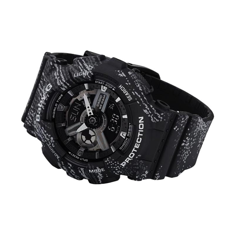 Casio BABY-G Модные Трендовые Уличные Крутые Чувство Продвинутые Классические Стрелочные Двойной Дисплей Водонепроницаемые Ударопрочные Спортивные Водонепроницаемые Часы Кварцевые BA-110TX-1A