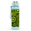 1PC Sliced Kiwi Fruit Circle Pattern Print 750ml Color Plastic Sports Water Bottle Leakproof Flip Straw Lid Suitable for Sports Office Home Use