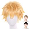 Парик Eden Cosplay, Премиум, Короткие волосы, Светло-золотистый блонд, WIG6094