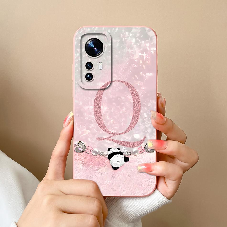 For Xiaomi 12 Pro Ultra 12 Lite 12X Phone Case Fashion Letters High Quality Bumper For Xiaomi12 Soft Liquid Silicone Funda Capa