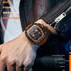 MINI FOCUS Student Tonneau Dial Military Silicone Remesh Молодежные спортивные кварцевые часы для мужчин с хронографом наручные часы