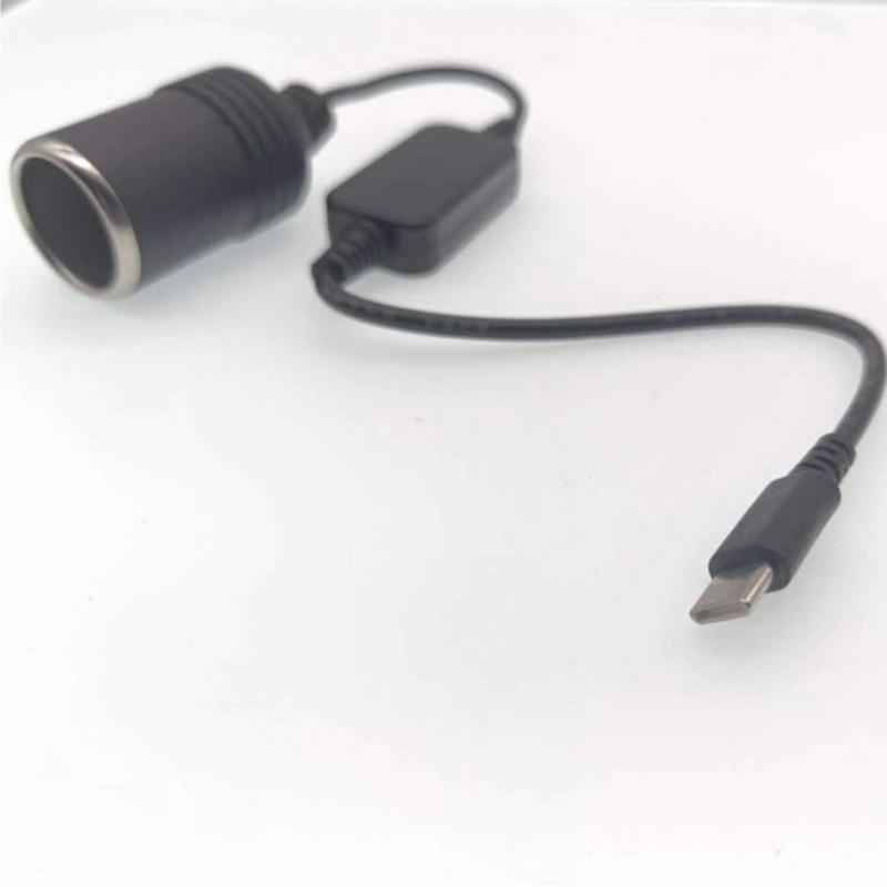 USB в гнездо прикуривателя автомобиля USB-адаптер гнездо прикуривателя автомобиля Преобразователь 5 В в 12 В Штекер-розетка Розетка с проводным контроллером Прикуриватель автомобиля