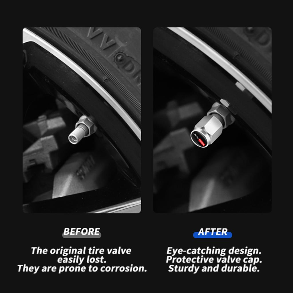 AABHN1 Car Tire Valve Stem Caps Car Air Stem Cap Pressure Stems Covers For Toyota Lexus For Nissan For Chevrolet For Hyundai For KIA