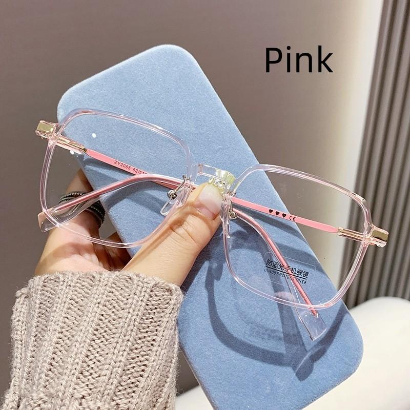 Photochromic Anti Radiation Glasses Square Sun Shades Women Men Glasses Frame Replaceable Lens Anti Blue Light Fashion Eyewear