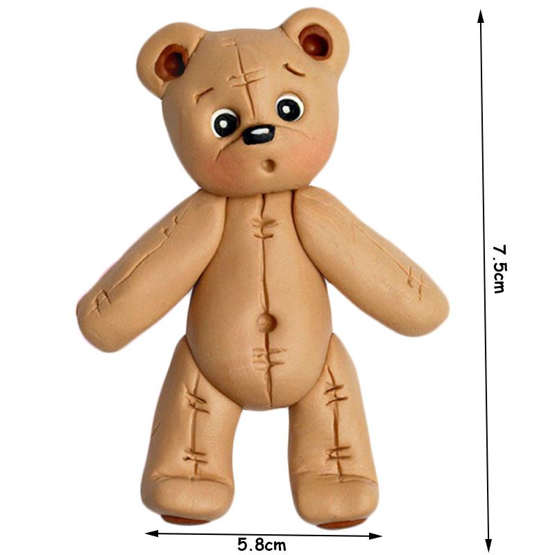 Силиконовая форма для медведя, детские инструменты для украшения торта с помадкой на день рождения, DIY кекс, топпер, конфеты, формы из полимерной глины, форма для шоколадной мастики