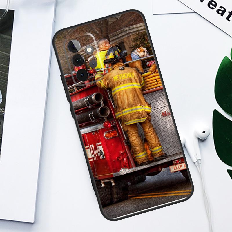 Firefighter Fire Fireman For Samsung Galaxy A55 A54 A35 A15 A34 A14 A53 A33 A13 A05 A06 A16 A22 A32 A52 Phone Case