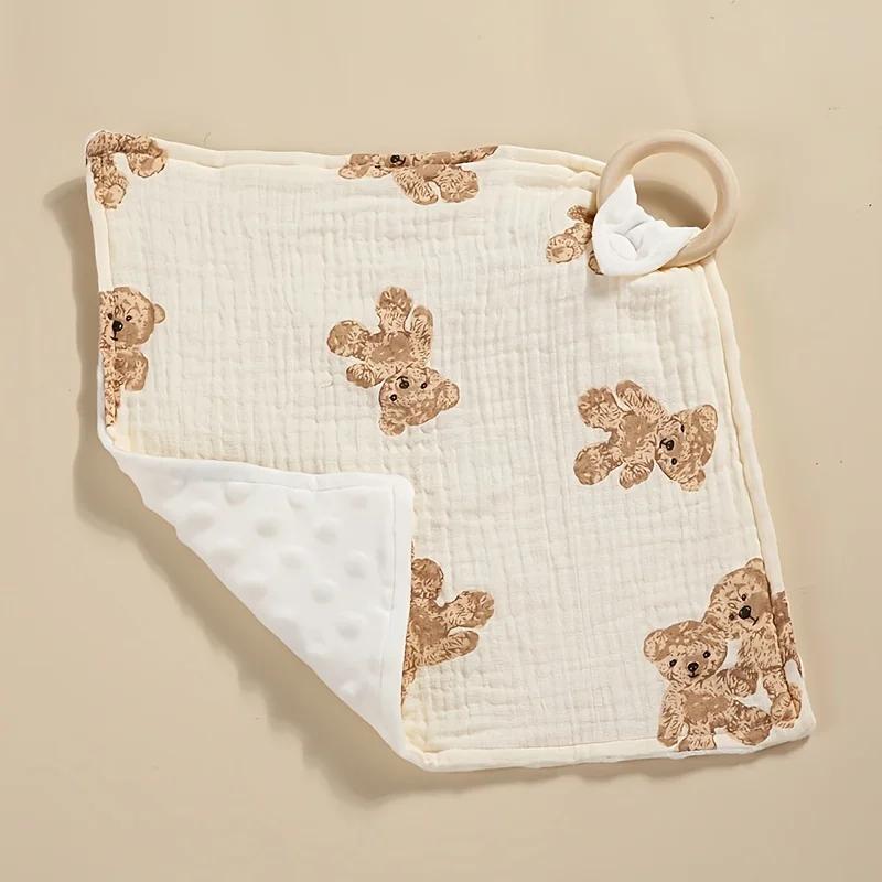 Baby Burping Cloth Diapers Square Muslin Burp Cloths Floral Muslin Washcloths Absorbent Layer Muslin Face Towels for Baby Infant