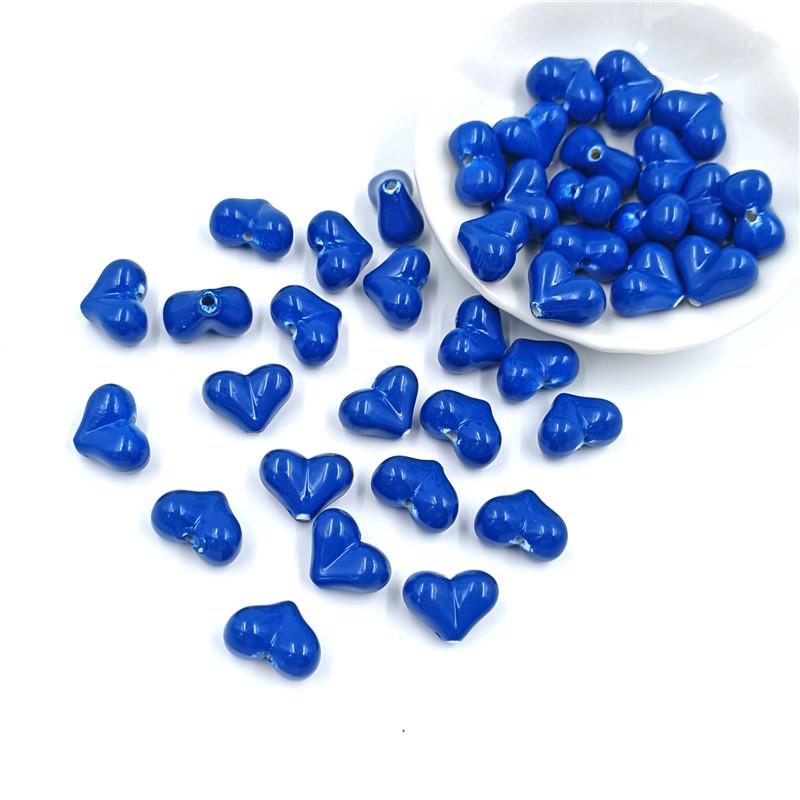 Findings 10Pcs 12*16mm DIY Jewelry Making Solid Color Collar Bracelet Cubots Wholesale Heart Loose Buons