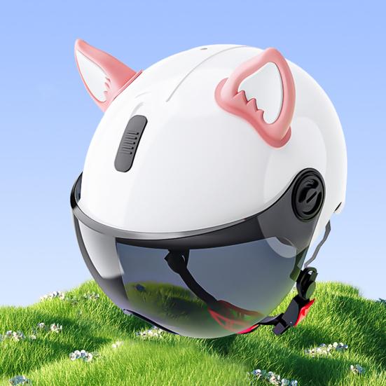 1 пара мотоциклетных шлемов с кошачьими ушками, декоративные накладки на уши для шлемов для скутера, велосипеда, мотоцикла, скейтбординга, аксессуары для шлемов