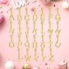 Original Copper Charm Bead Gold Alphabet Love Letter Pendant Fit Original Bracelet Chain For Women Diy Jewelry Gift