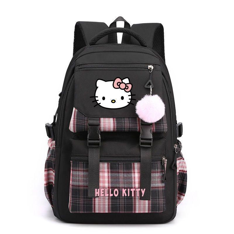 Школьный рюкзак Hello Kitty для девочек и мальчиков в городском минималистичном стиле с системой вентиляции для путешествий
