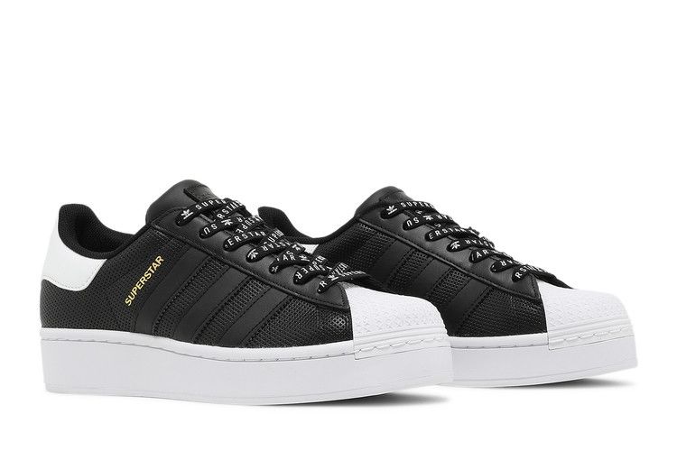 Women's Sneakers adidas Superstar Bold Core Black (Women's) Core Black/Cloud White/Gold Metallic