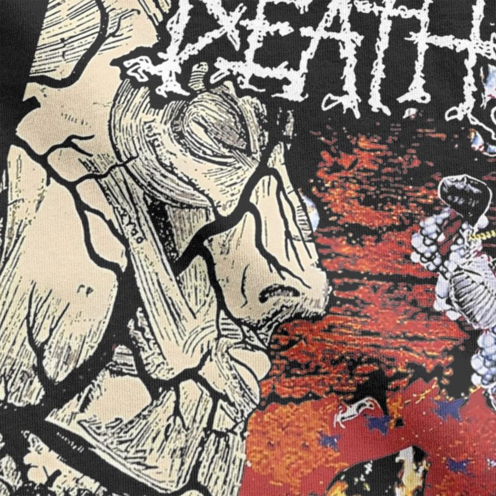 Футболка Napalm Death для мужчин, винтажная футболка с логотипом группы из чистого хлопка, с круглым вырезом и коротким рукавом, размеры 4XL 5XL, топы