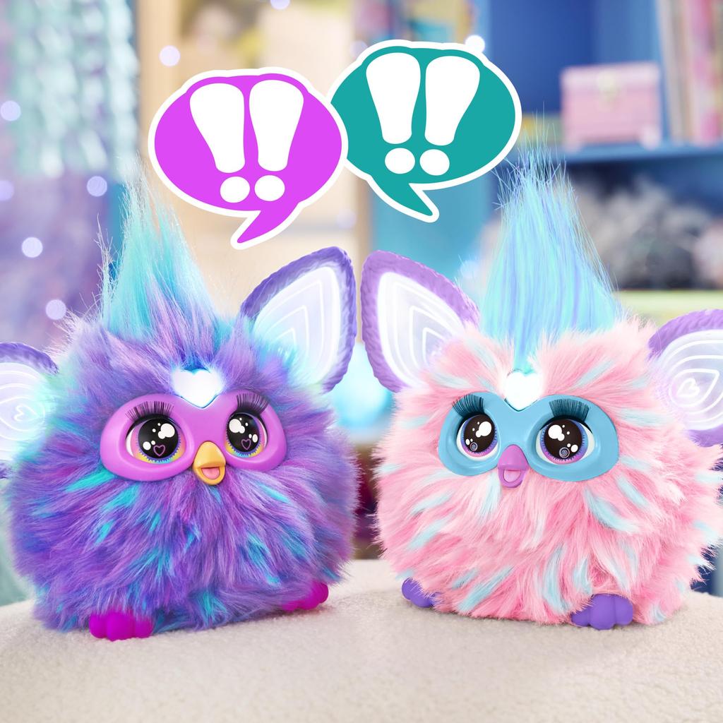 Hasbro Furby Cotton Candy Pink and Blue Interactive Toy for Boys and Girls Ages Includes 15 Fashion Animatronic Electric Plush Toy for Kids G1639